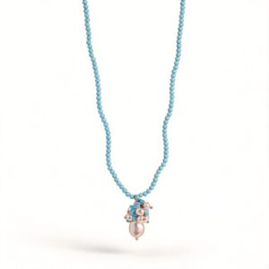 MARAKÒ - COLLANA BOUQUET TURCHESE