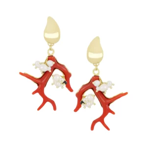 NIVY - ORECCHINI CORALLO