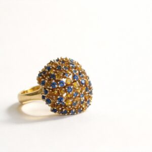 ANELLO CON ZIRCONI COLORATI