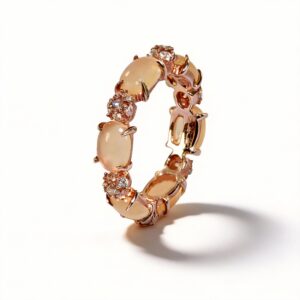 ANELLO IN ARGENTO CON PIETRE DURE E ZIRCONI
