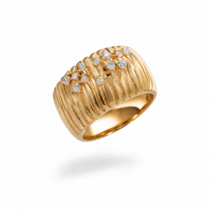 ANELLO FASCIA CON ZIRCONI
