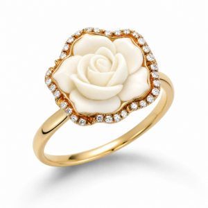 ANELLO CON ROSA