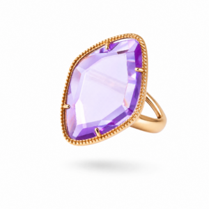ANELLO AMETISTA IN ARGENTO