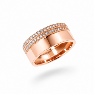 ANELLO FASCIA IN ARGENTO CON ZIRCONI