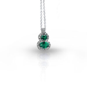 VISCONTI - COLLANA CON SMERALDI KT. 0,57