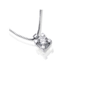 VISCONTI - COLLANA PUNTO LUCE CON BRILLANTE KT. 0,07