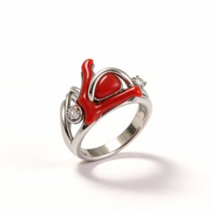 ANELLO CON CORALLO