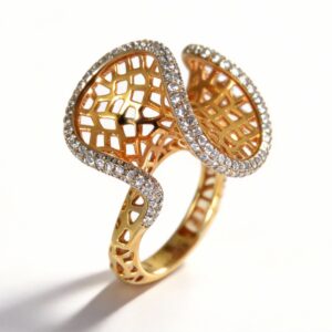 ANELLO IN ARGENTO ROSA CON ZIRCONI