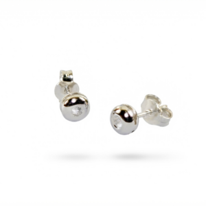 ORECCHINI CON DIAMANTI NATURALI TAGLIO BRILLANTE KT. 0,06
