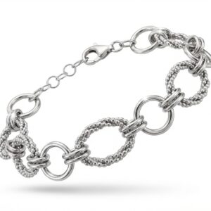 BRACCIALE A CATENA IN ARGENTO