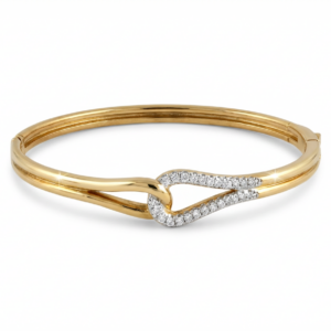 BRACCIALE RIGIDO ARGENTO CON ZIRCONI