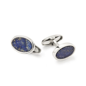 UNOAERRE - GEMELLI ARGENTO E PIETRA LAPIS