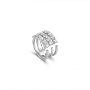 ANELLO IN ARGENTO CON ZIRCONI