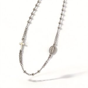 COLLANA ROSARIO IN ARGENTO