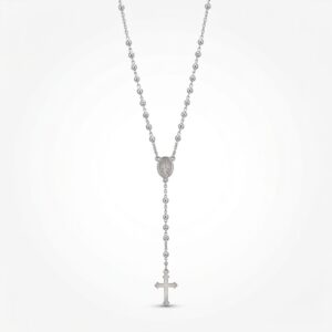 COLLANA ROSARIO IN ARGENTO