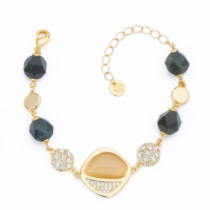BARBIERI CREAZIONI - BRACCIALE CON PIETRE BLU E VERDI
