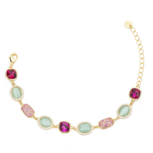 BARBIERI CREAZIONI - BRACCIALE CON PIETRE COLORATE