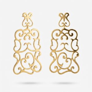 LUÈ STUDIO - ORECCHINI DORATI PENDENTI