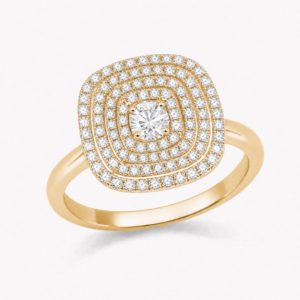 ANELLO QUADRATO ZIRCONATO IN ARGENTO 925