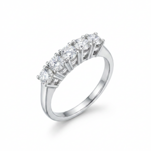 ANELLO CON DIAMANTI NATURALI TAGLIO BRILLANTE KT. 0,42