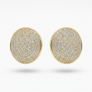 ORECCHINI TONDI ZIRCONATI IN ARGENTO 925