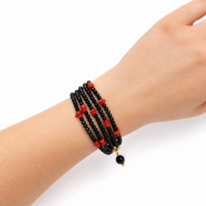 BRACCIALE MULTIFILO ONICE E CORALLO