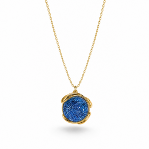 ANDREA MARAZZINI - COLLANA ARGENTO CON PENDENTE PIETRA BLU